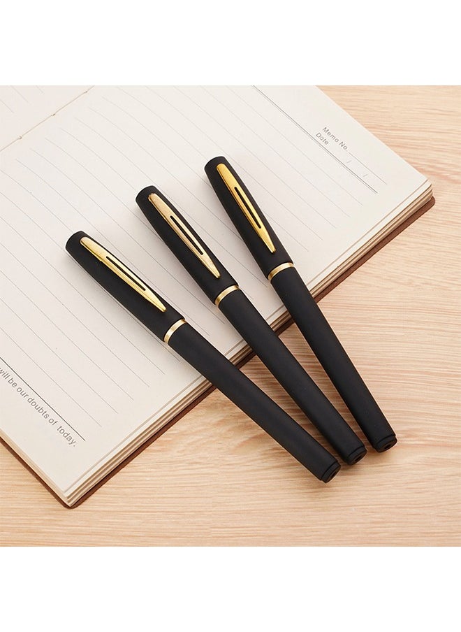 Uniball 6-Piece Liquid Ink Pen Set Office Signature Pen 0.5mm Nib Large Capacity Neutral Suitable for Office Students Exams Black  - Image 2