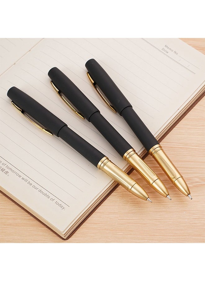 Uniball 6-Piece Liquid Ink Pen Set Office Signature Pen 0.5mm Nib Large Capacity Neutral Suitable for Office Students Exams Black  - Image 3