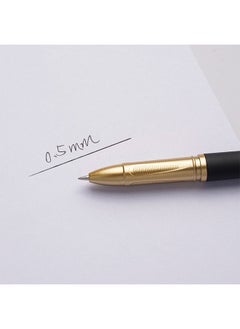 يوني بول مجموعة أقلام حبر سائل مكونة من 6 قطع قلم توقيع للمكتب مقاس 0.5 مم سعة كبيرة محايدة مناسبة لامتحانات طلاب المكاتب باللون الأسود  - Image 4