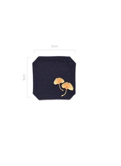 Y&D Chinese Style Cotton Linen Retro Water Absorbing Double Layer Thickened Cup Holder Fabric Embroidered Tea Cup Pad Fabric Art Cup Pad  - Image 2