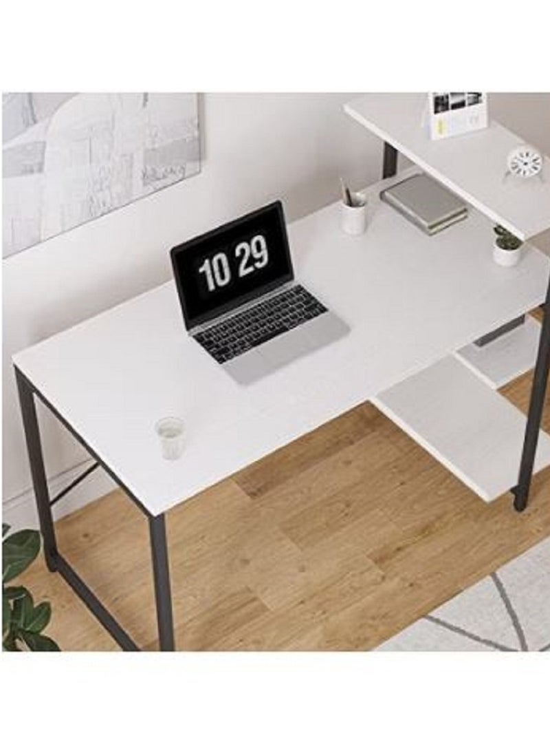 AGD Computer desk with side shelves for storage - Image 3