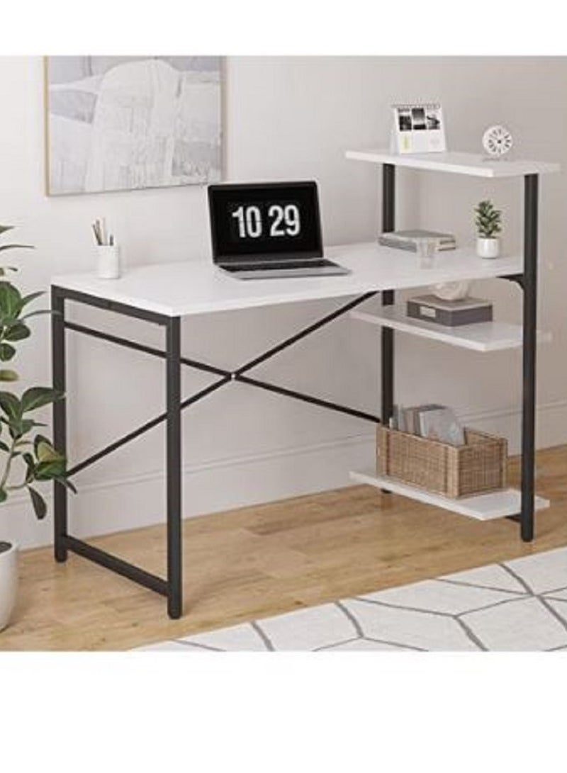 AGD Computer desk with side shelves for storage - Image 1