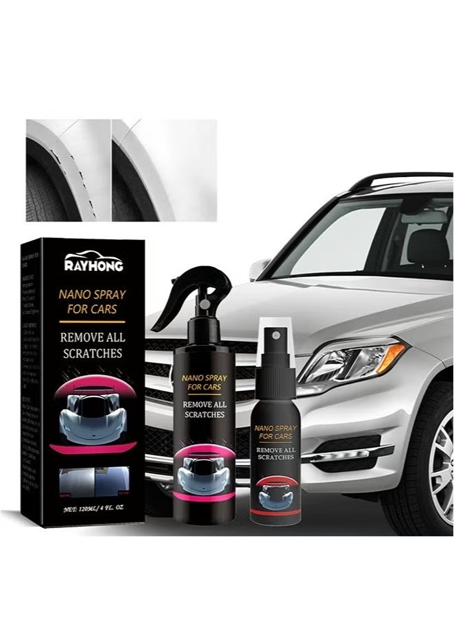 RAYHONG Nano Spray for Car Scratch Repair, High Protection Three in One, Car Scratch Nano Repair Spray, Car Coating Fast Wax Polishing Spray, Remove Dirt and Grease Easily - 120ML - Image 2