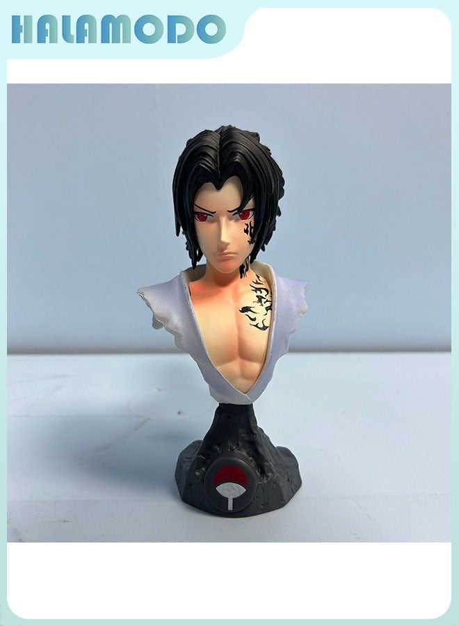 HALAMODO Naruto 15 cm Collectible Bust of Sasuke, Anime Collectible Figurine, Decoration and Gift Treasure - Image 1