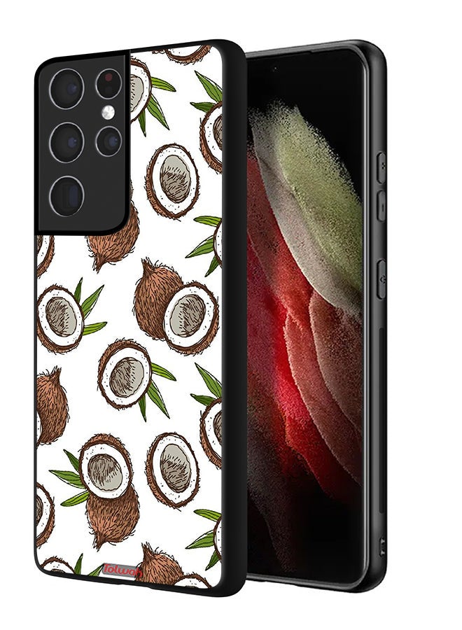 Tolwak Samsung Galaxy S21 Ultra 5G Protective Case Cover Coconut - Image 1