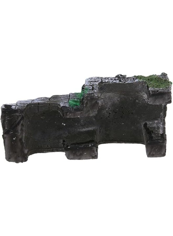 هوانغكسين سلم تسلق للسلاحف والزواحف متعدد الوظائف، منصة تسلق للسلاحف والبرمائيات من الراتنج، زينة لحوض السمك - Image 4