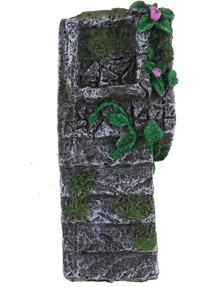 هوانغكسين سلم تسلق للسلاحف والزواحف متعدد الوظائف، منصة تسلق للسلاحف والبرمائيات من الراتنج، زينة لحوض السمك - Image 5