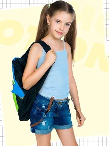 Geyoga 6 Pieces Girls Tank Top Sleeveless Racer Back Top Camisole Cami UndershirtsMacaron Colors78 Years - Image 3