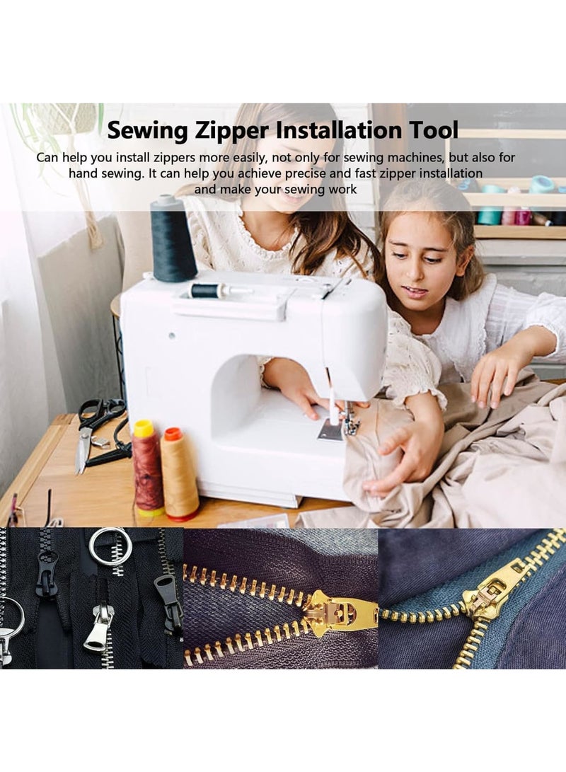 Zikra Zipper Jig Tool, Zipper Jig Sliders, Zipper Repair Kit, Zipper Pull Tool, Quick Metal Zipper Jig Sliders for Sewing, Stainless Steel Pulls Tool for Pants, Dress, Coat - Image 2