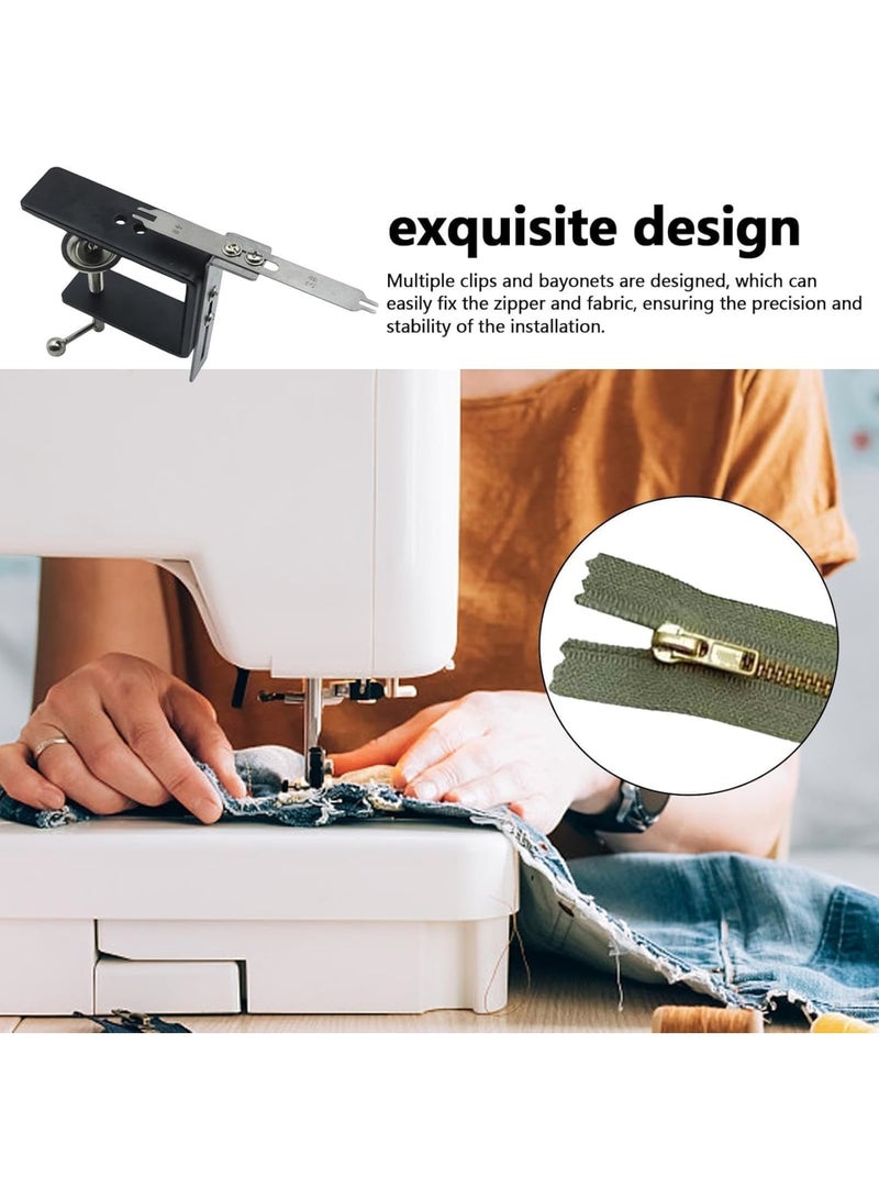 Zikra Zipper Jig Tool, Zipper Jig Sliders, Zipper Repair Kit, Zipper Pull Tool, Quick Metal Zipper Jig Sliders for Sewing, Stainless Steel Pulls Tool for Pants, Dress, Coat - Image 3