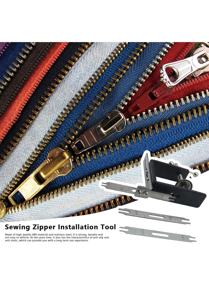 Zikra Zipper Jig Tool, Zipper Jig Sliders, Zipper Repair Kit, Zipper Pull Tool, Quick Metal Zipper Jig Sliders for Sewing, Stainless Steel Pulls Tool for Pants, Dress, Coat - Image 4