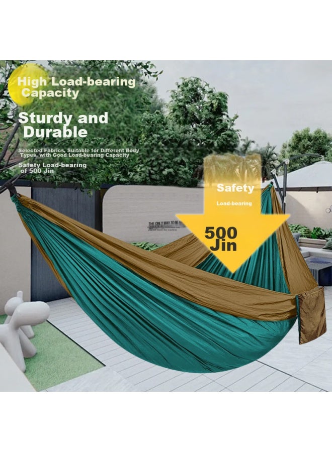 MOTIE Motie Outdoor Camping Hammock, Double Thickened Wide Indoor Hammock, Leisure Adult Crescent-shaped Wooden Anti-rollover Swing  - Image 5