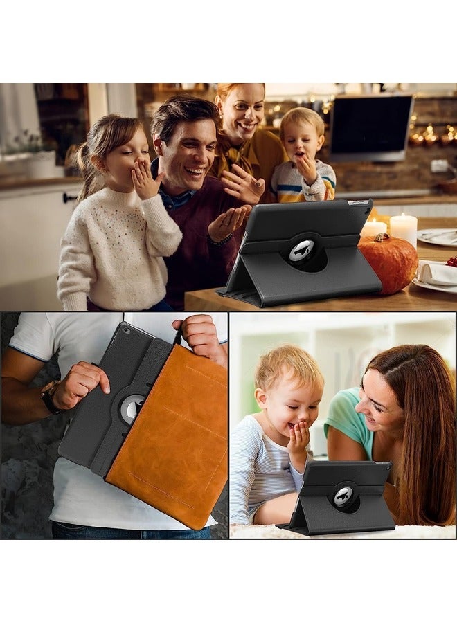 ELTRAZONE 360 Degree Rotating Case Cover for iPad 9.7 (2018/2017), iPad Air 2, iPad Air - Auto Sleep/Wake - Black - Image 5