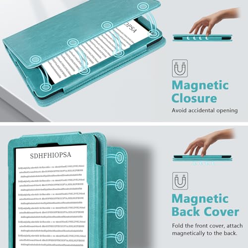 COO Case for 6.8" Kindle Paperwhite (11th Generation-2021) and Signature Edition, Premium PU Leather for 6.8" Kindle Paperwhite Case with Hand Strap, Card Slot and Foldable Stand - Image 3
