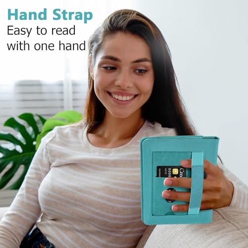 COO Case for 6.8" Kindle Paperwhite (11th Generation-2021) and Signature Edition, Premium PU Leather for 6.8" Kindle Paperwhite Case with Hand Strap, Card Slot and Foldable Stand - Image 5