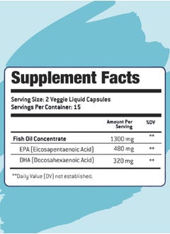 OptiTect Lemon Flavored Omega 3 Fish Oil, Lemon Flavored, Joint Support, Immune Support, Deep Ocean30 Vegan Liquid Capsules, 1300 mg  - Image 4