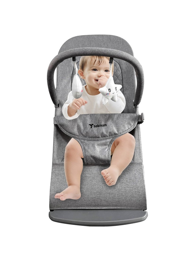 3-Stage Baby Bouncer Recliner Seat Grey - pzsku/Z65175255A5BF3E9A3371Z/45/_/1723188665/0e0e1c81-4382-4ccb-8029-0a5b22e33d15