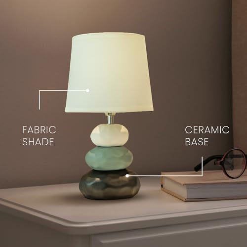 MAGIK Atmosfera Ceramic Table Lamp (Ivory) | 5W Warm White E14 Base LED Bulb Included | Modern Decorative Bedside & Living Room Accent Light - Image 4