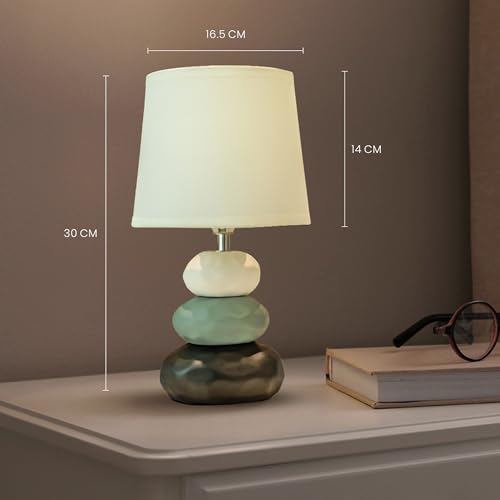 MAGIK Atmosfera Ceramic Table Lamp (Ivory) | 5W Warm White E14 Base LED Bulb Included | Modern Decorative Bedside & Living Room Accent Light - Image 5