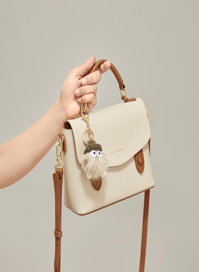 سينفايكروز حقائب كروس بودي من سينفايكروز للنساء، حقائب يد جلدية للنساء، لنمطين مختلفين للحمل مع تعليقات، أبيض - Image 3