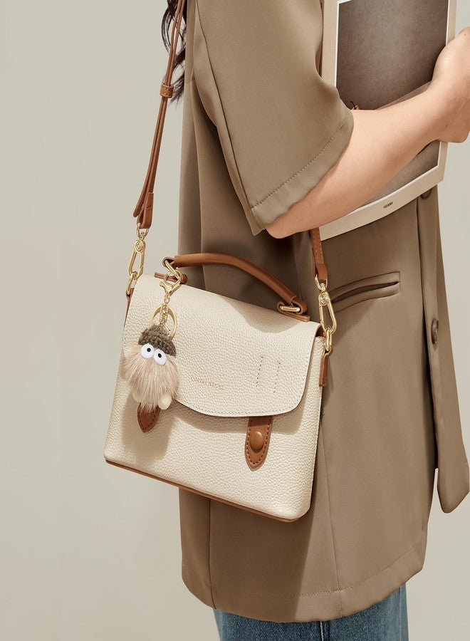 سينفايكروز حقائب كروس بودي من سينفايكروز للنساء، حقائب يد جلدية للنساء، لنمطين مختلفين للحمل مع تعليقات، أبيض - Image 2