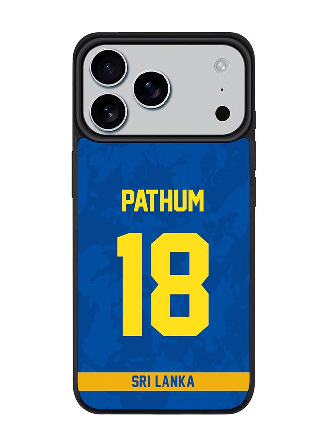 Stylizedd iPhone 17 Pro Max Case, [Compatible with MagSafe] Slim Magnetic cover Phone Case iPhone 17 Pro Max -Sri lanka Pathum Nissanka, Jersey No 18 - Image 1