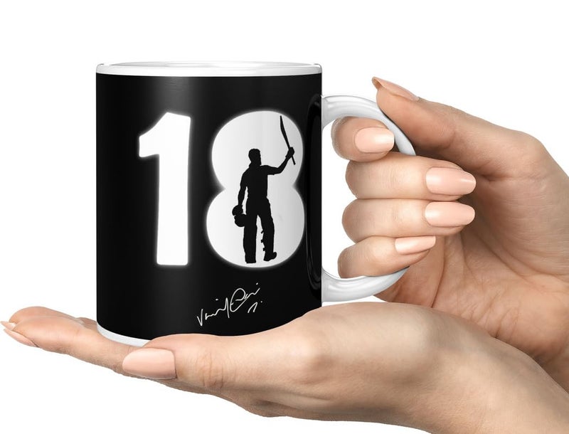 PrintingZone Compatible Print with Virat Kohli Mug Printed Cup Microwave Safe Ceramic Coffee Mug 350ml Pack of 1NDM217 - Image 2
