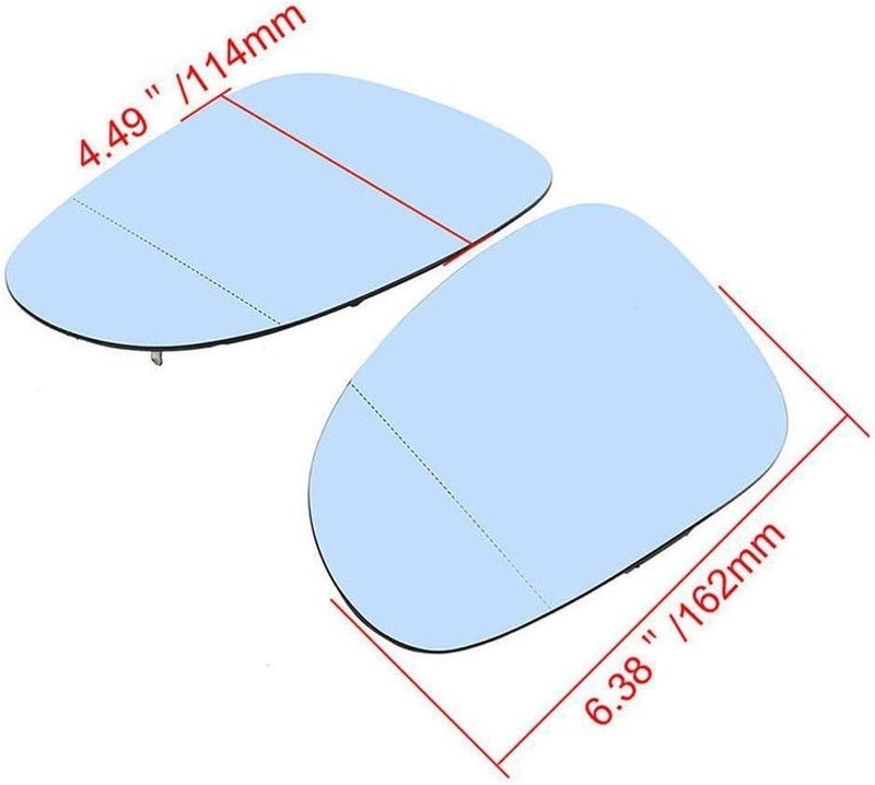 Wivplex Heated Rearview Mirror Glass for Jetta, Golf, Passat - Image 2