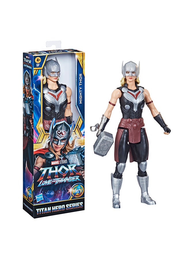 Titan Hero Series Mighty Thor Toy 12-Inch-Scale Thor Love And Thunder Figure With Accessory Toys For Kids Ages 4 And Up - pzsku/Z6517687F87D3C84855DDZ/45/_/1691643980/b00f2443-969d-421f-929b-7dfdfb1567a4