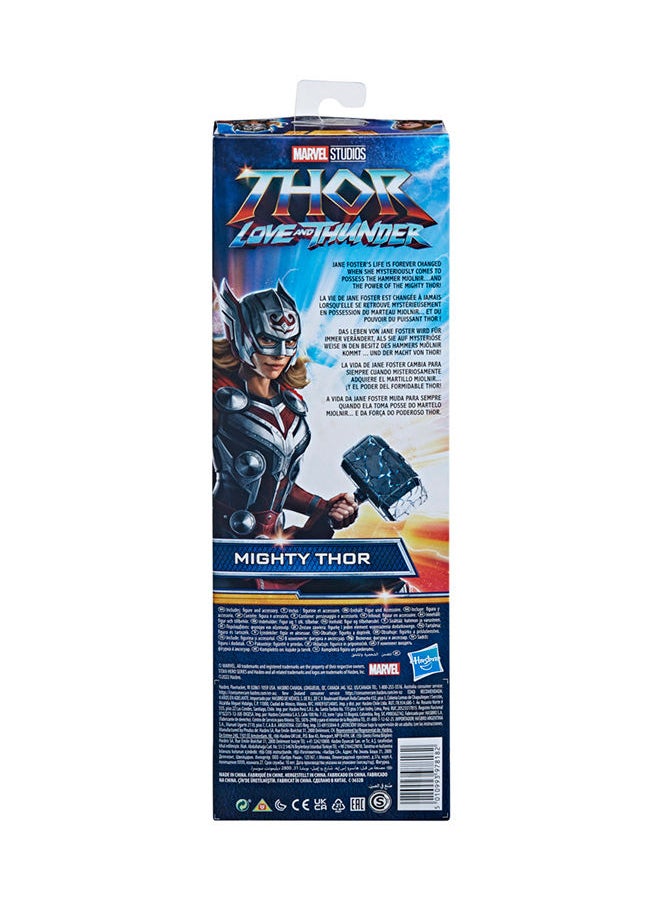 Marvel Studios - Titan Hero Series Mighty Thor Toy 12-Inch-Scale Thor Love And Thunder Figure With Accessory Toys For Kids Ages 4 And Up - Image 1