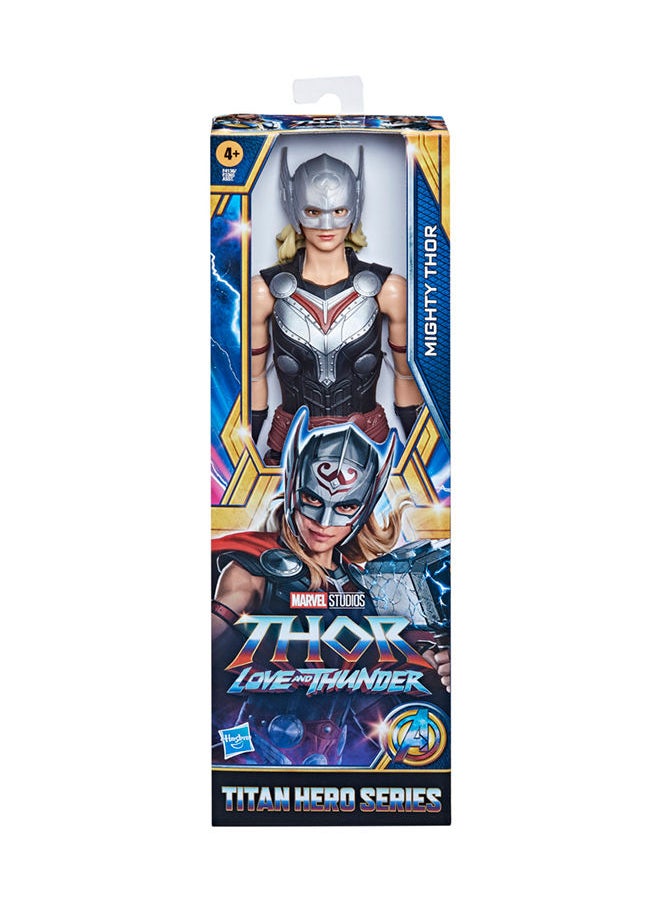 Marvel Studios - Titan Hero Series Mighty Thor Toy 12-Inch-Scale Thor Love And Thunder Figure With Accessory Toys For Kids Ages 4 And Up - Image 1
