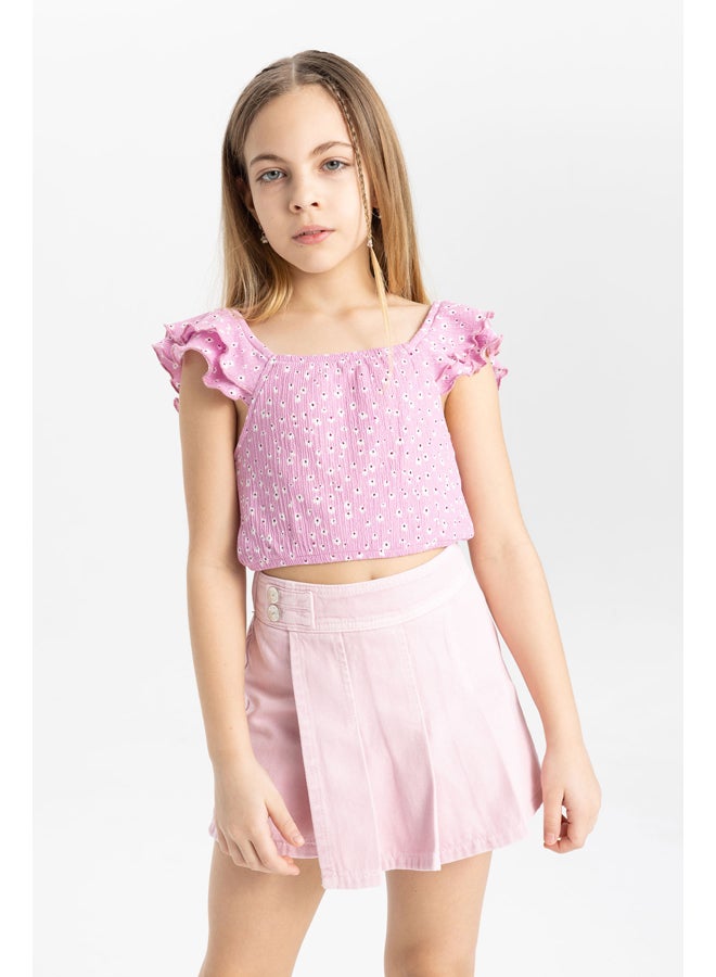 DeFacto Girl Slim Fit Sleeveless Knitted Top  - Image 3