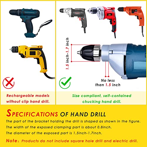 XSMNER Square Hole Drill Bit Adapter for Easy Installation and Disassembly - Mortising Attachment for Drill Press, Mortise Machine, Power Tool Accessory for Drill Machines - Image 4