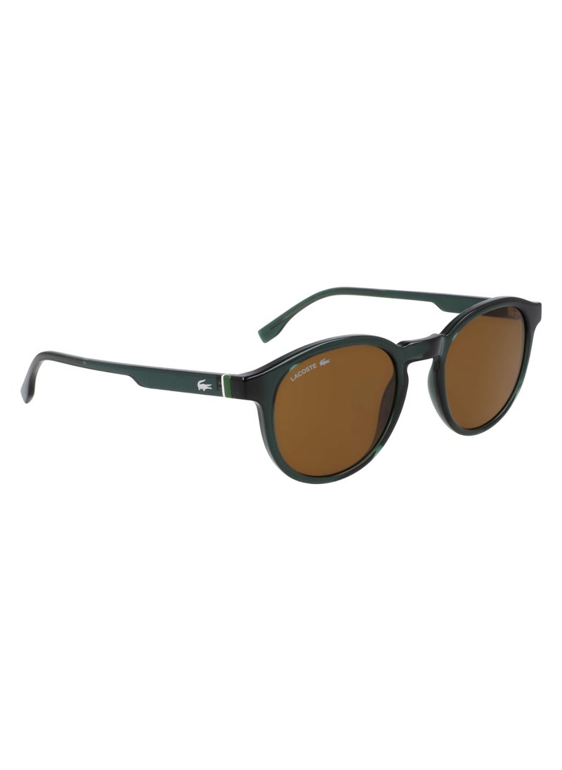 LACOSTE FULL RIM BIO INJ-G820 ROUND LACOSTE SUNS L6030S  5021 (301) TRANSPARENT GREEN  - Image 3