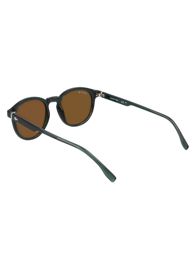 LACOSTE FULL RIM BIO INJ-G820 ROUND LACOSTE SUNS L6030S  5021 (301) TRANSPARENT GREEN  - Image 5