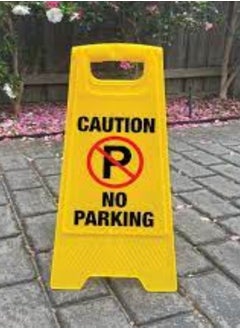 KNP KNP Portable Self Standing Sign Board (NO PARKING) is an essential tool for managing parking areas and enforcing no-parking regulations.  - Image 2