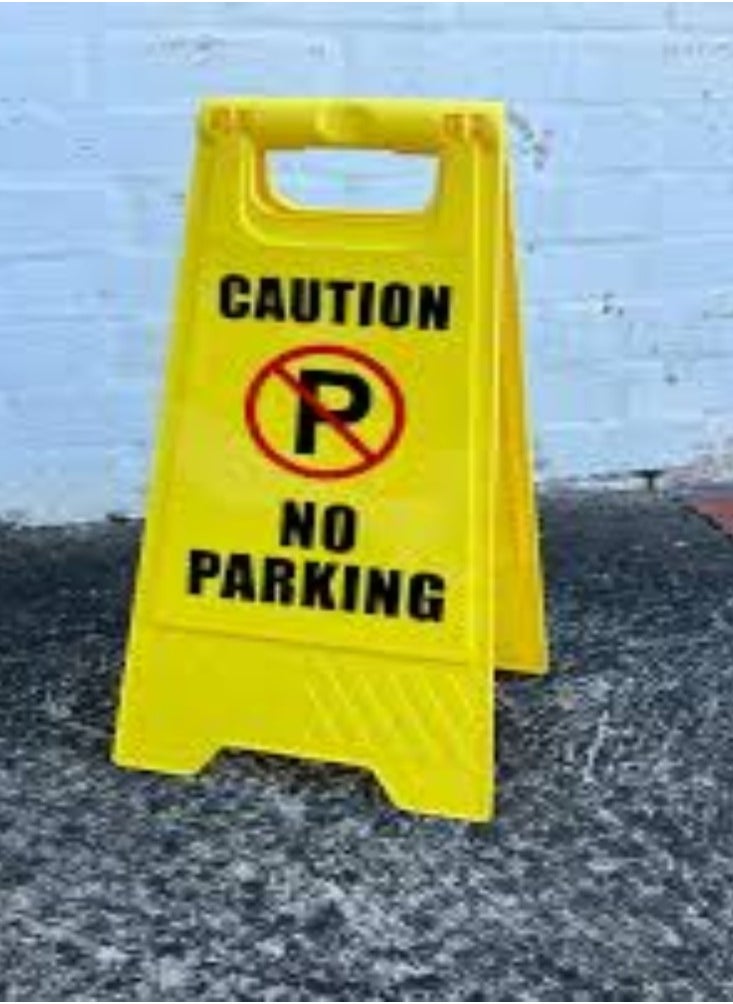 KNP - KNP Portable Self Standing Sign Board (NO PARKING) is an essential tool for managing parking areas and enforcing no-parking regulations. - Image 1