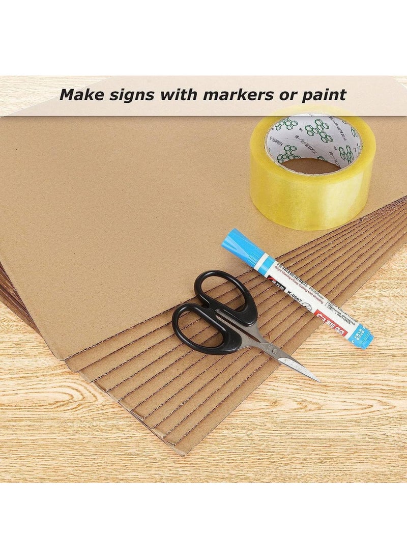 BPA - 50 Pack Cardboard Sheets 11 x 16.5 Inches Cardboard Sheets Flat Cardboard Inserts for Crafts Packing Mailing Art Project 2mm Thick - Image 1