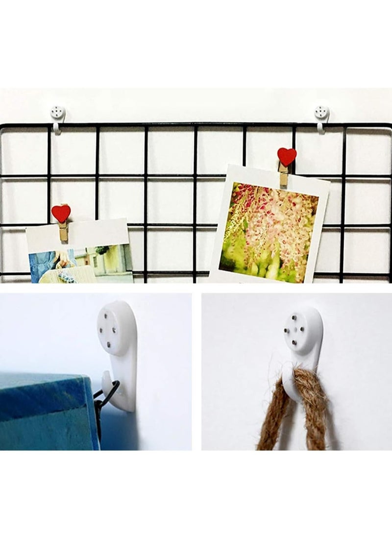 HW 30 Pcs Invisible Non-Trace Wall Picture Hook, Durable Hardwall Hanging Hook for Photo Frame Art Painting Hangers, Concrete Wall Hooks Nail Plastic  - Image 5