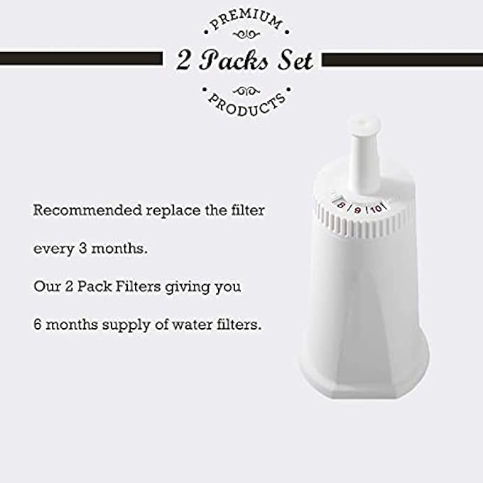 COFFILTRO. 2 Pack Replacement Water Filter Compatible With Breville Sage Claro Swiss For Oracle Barista Bambino Espresso Coffee Machine - Image 5
