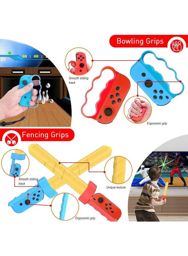 Yakiter Switch Sports Accessories Bundle Set 19 In 1 Family Party Pack Game Accessories Kit For Nintendo Switch Sports  - Image 2