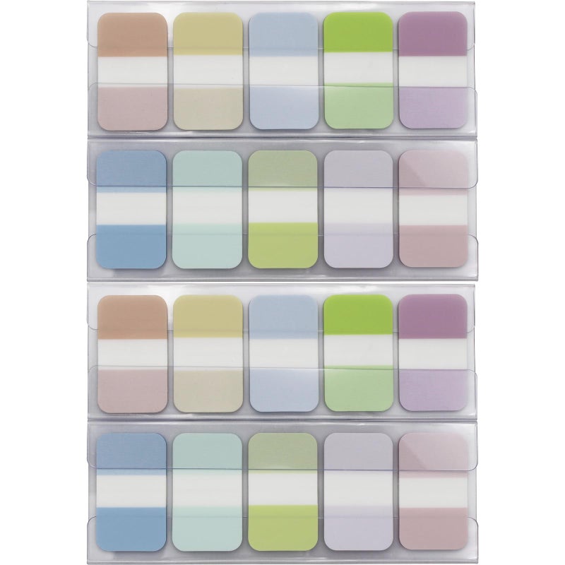 Andoca Tabs Flags Assorted Colors, 0.98 x 1.71 Inch Sticky Tabs, Easy to Post, 4 On-The-Go Dispensers/Pack, 400 Pages Total - Image 3