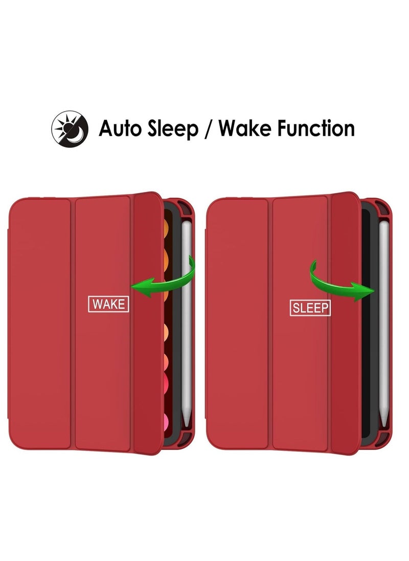 TIGER NEW Smart Case with Pencil Holder Compatible with iPad Mini 6, Trifold Stand Smart Case with Soft TPU Back, Auto Wake/Sleep, Dust Proof & Anti-Fingerprint, Heavy Duty Protection - Image 2