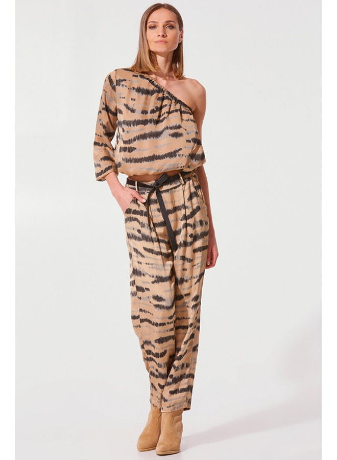 BSB Printed one-shoulder in satin touch - Image 2