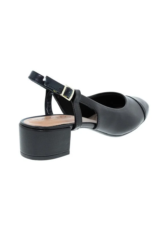 Beira Rio Mid Heels Sandals for Women – Sling Back Heel Sandals for Girls with Ankle Strap