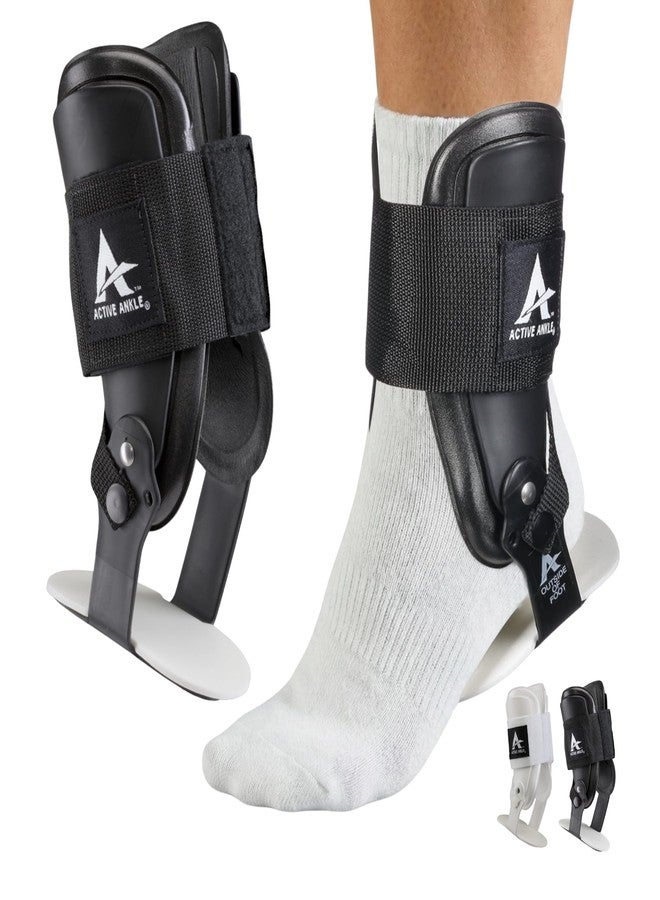 كرامر دعامة الكاحل Active Ankle T2، متوسطة، سوداء، توفر دعمًا قويًا لمقاسات الأحذية الرجالية من 7 إلى 10 والنسائية من 8 إلى 11، دعامة قابلة للتعديل لالتواء الكاحل، مناسبة للكرة الطائرة والتشجيع، مزودة ببطانة EVA خفيفة الوزن، تناسب القدم اليسرى أو اليمنى - Image 1