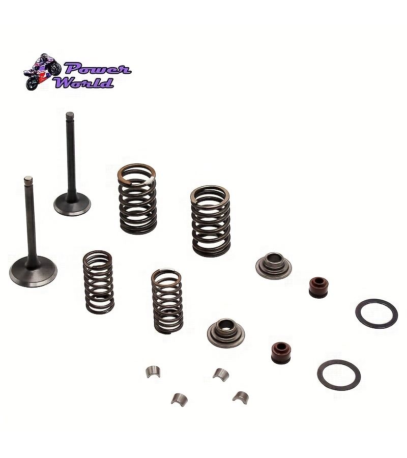 16pcs 125cc Motorcycle Engine Valve Kit Intake And Exhaust Valves Set With Springs Seals For Off Road Motorcycles Uncharged Power Mode No Battery Needed - Image 1