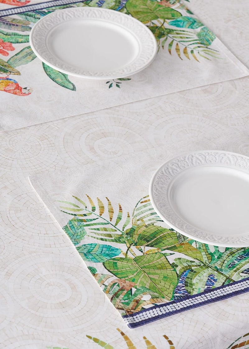 Maison d' Hermine Maison d Hermine Placemats 100 Combed Cotton Premium Set of 4 Dinner Placemat Decorative Washable Cloth Placemat Dining Buffet Parties  Camping  Mosaic 13x19 - Image 4