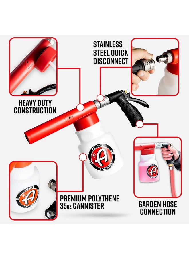 Adam's Polishes - Premium Foam Gun Car Wash Foam Gun For Garden Hose | Mix With Car Soap & Water & No Pressure Washer Required | Mega Suds Car Detailing & Car Cleaning Foam Sprayer - Image 1