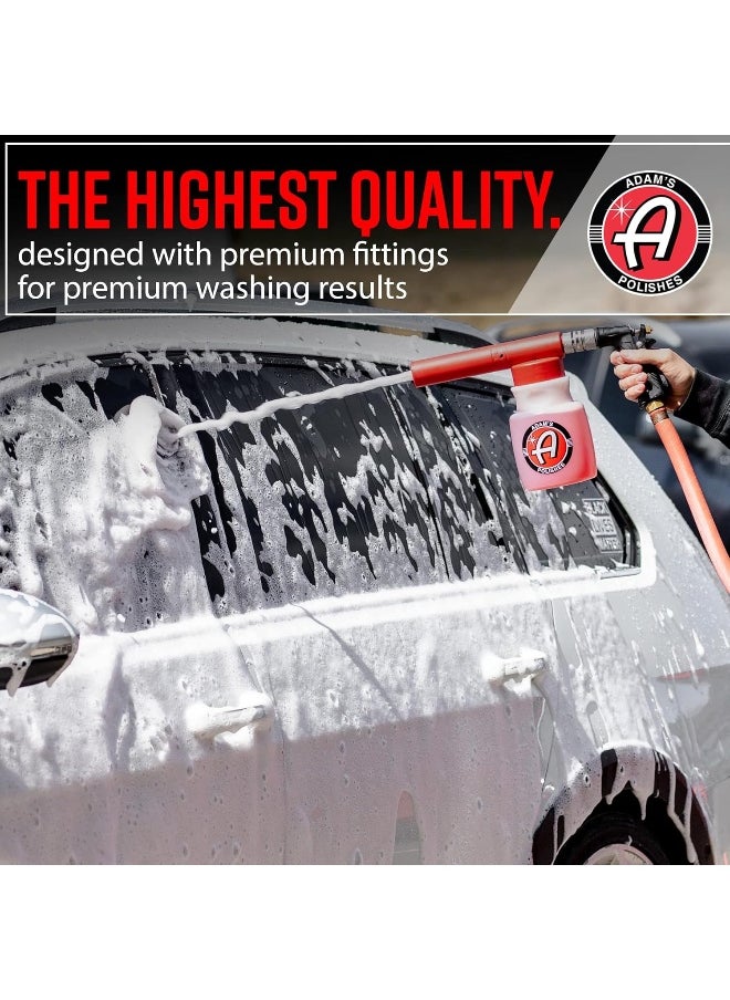 Adam's Polishes - Premium Foam Gun Car Wash Foam Gun For Garden Hose | Mix With Car Soap & Water & No Pressure Washer Required | Mega Suds Car Detailing & Car Cleaning Foam Sprayer - Image 1